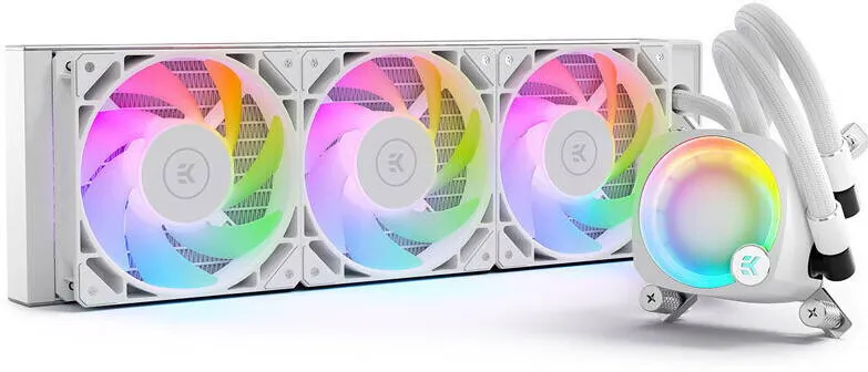 Cooler procesor EK Water Blocks EK-Nucleus AIO CR360 Lux D-RGB 360 mm alb
