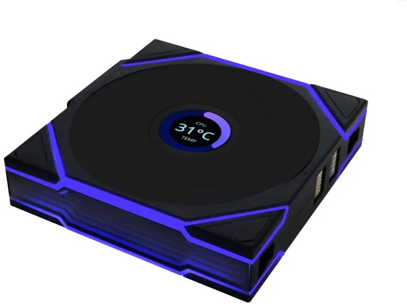 Lian Li Ventilator Lian Li UNI FAN TL, LCD, Reverse Blade, aRGB, 124 x 120 x 28mm Negru
