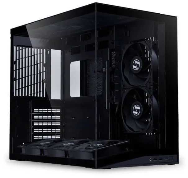 Carcasa PC Lian Li Carcasa computer mid-tower ATX Lian Li O11 Dynamic Mini V2 Flow, 5 ventilatoare preinstalate - O11DMIV2FX