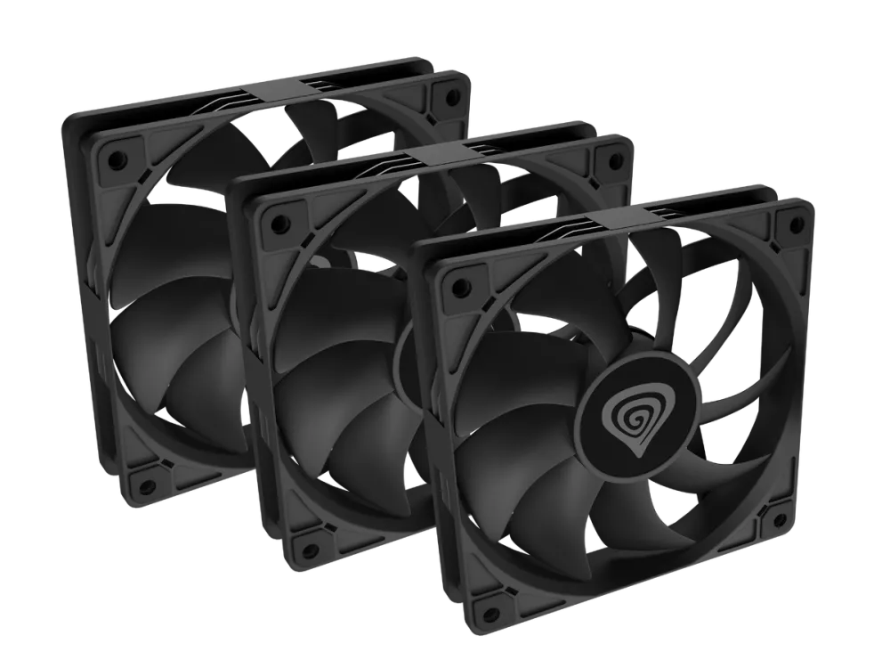 Genesis Oxal 120 Case/PSUfan, 120mm, 3pcs, Black