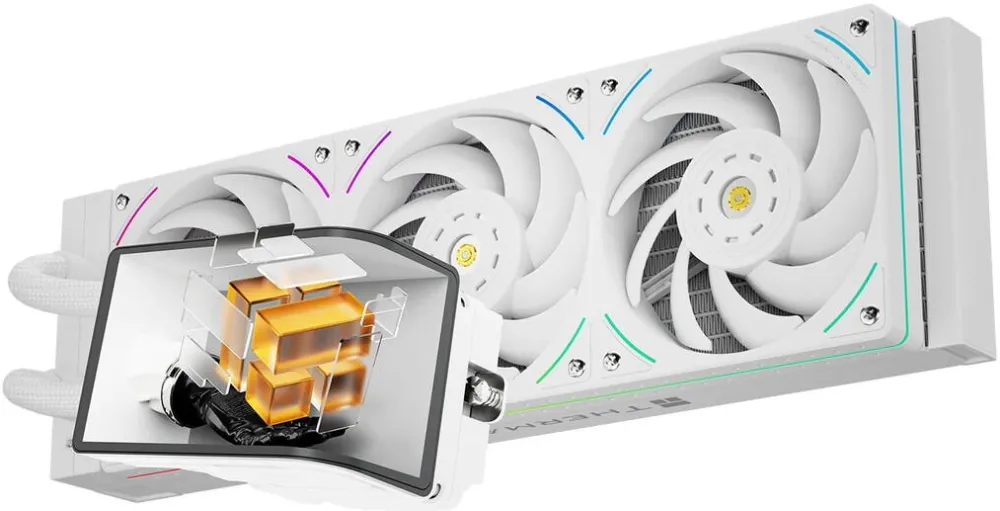 Cooler THERMALRIGHT racire cu apa Water Cooling WONDER VISION 360 UB ARGB Alb - Ecran OLED curbat de 6.67 inch WONDER-VISION-360-UB-ARGB-WH