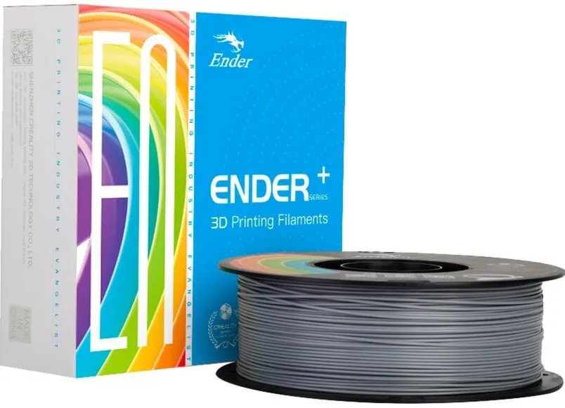 CREALITY Creality PLA+ filament, 3D filament (gray, 1 kg, 1.75 mm, on roll)
