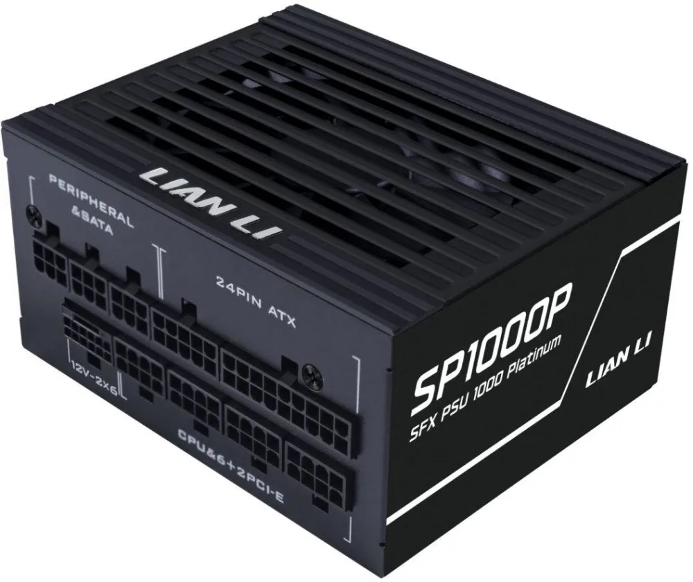 Sursa PC Lian Li Sursa PC Lian Li SP1000P, 1000W, 80+ Platinum, cabluri impletite, culoare neagra, dimensiuni 125x63.5x100mm