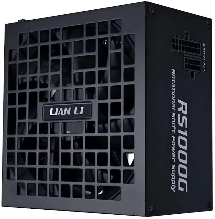 Sursa PC Lian Li Sursa PC Lian Li RS1000G, 1000W, 80+ Gold, cablu 12V-2x6, complet modular, neagra, dimensiuni 150x86x150mm