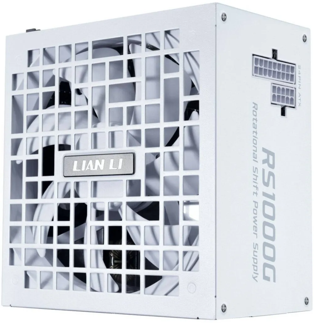 Sursa PC Lian Li Sursa PC Lian Li RS1000G, 1000W, 80+ Gold, cablu 12V-2x6, complet modular, alb, dimensiuni 150x86x150mm