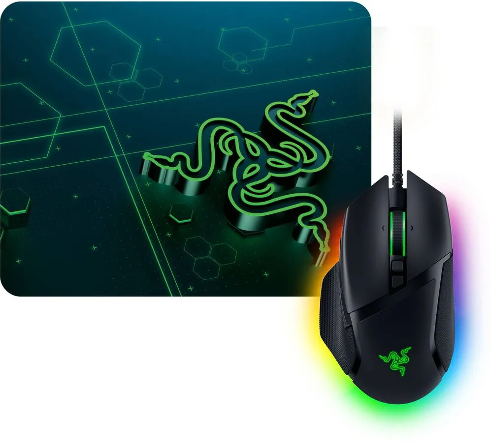 Mouse pad RAZER Mouse gaming Razer Basilisk V3 + Goliathus Mobile, USB, 26000 dpi Negru