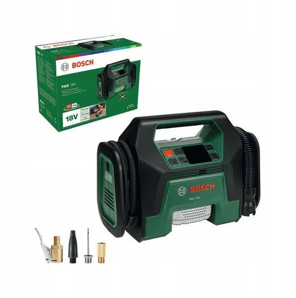BOSCH Compresor auto Bosch PAO 18V, reglare presiune, LED, acumulator