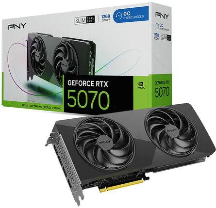Placa Video PNY GeForce RTX 5070 Slim OC Grafikkarte, 12288 MB GDDR7
