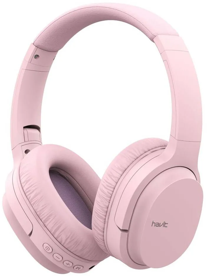 Casti Over-Head Havit I62 wireless on-ear headphones Pink