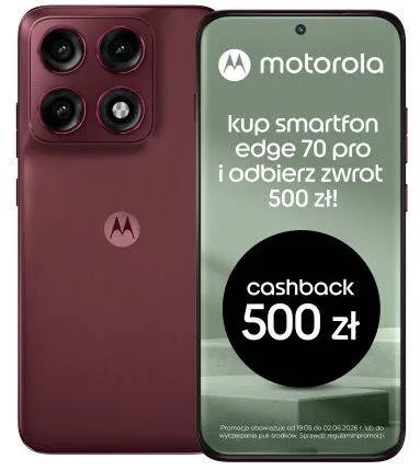 Smartphone MOTOROLA Edge 70 Pro 6.78" Android 16.0 5G USB Type-C 8 GB 256 GB 6500 mAh Pantone Zinfandel