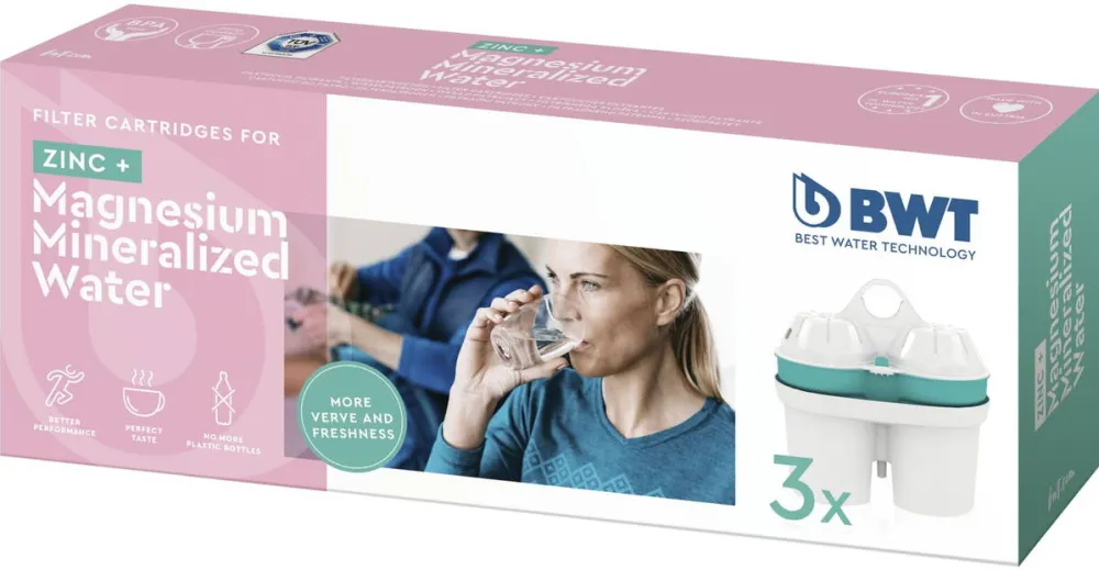 BWT 3er Pack +Zink Magnesium Mineralized Water