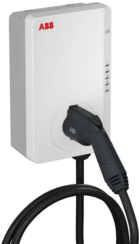 ABB Terra AC W11-G5-R-V2-0 charging station: Terra AC wallbox 11 kW, Type 2, 5 m cable, 3-phase/16 A, with RFID, version 2