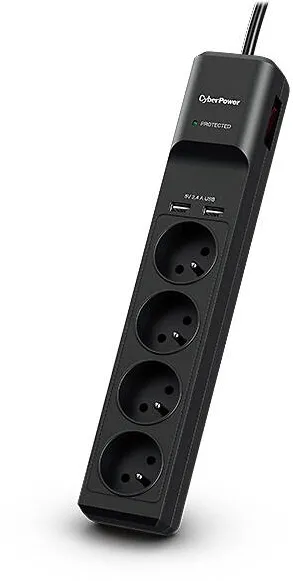 CyberPower Priza/Prelungitor Tracer III P0420SUD0-FR surge protector Black 4 AC outlet(s) 200 - 250 V 1.8 m
