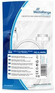 Cablu Date MediaRange USB 2.0 pentru Apple Dock 1m