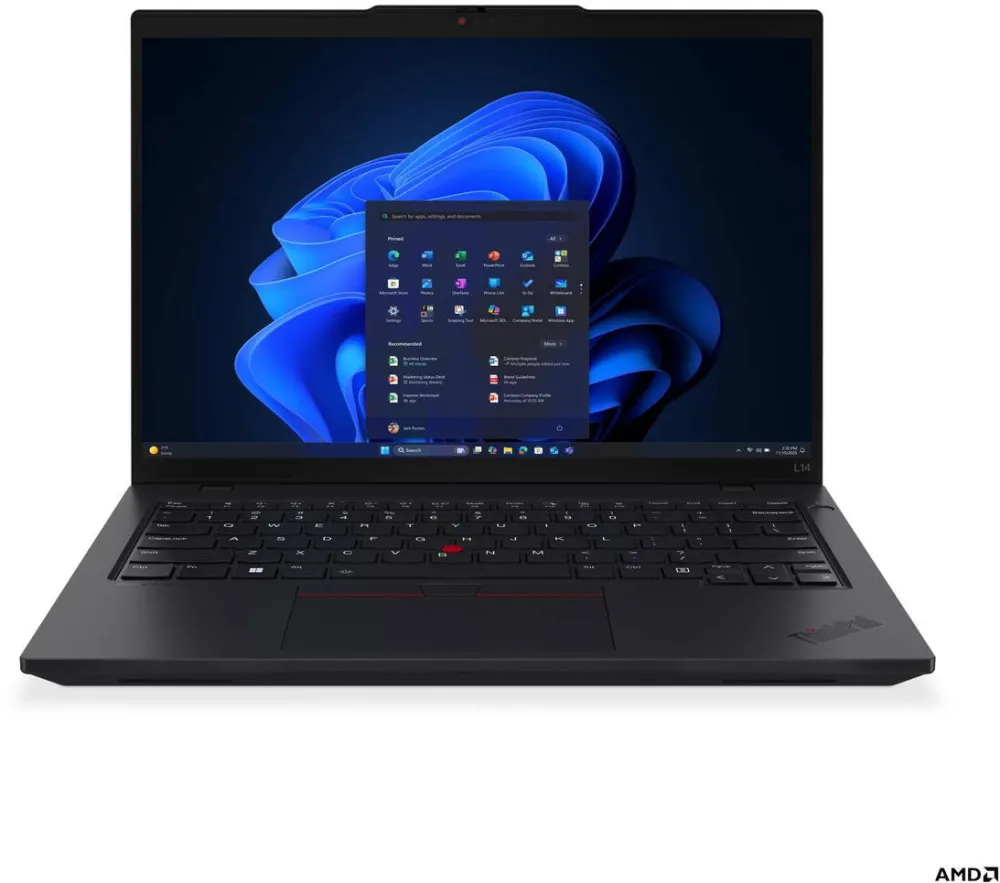 Laptop Lenovo ThinkPad L14 Gen 6 14 WUXGA AMD R5 PRO 215/16GB/512GB/AMD Radeon 740M/WIN11 Pro/ENG Backlit kbd/Black/FP/LTE Upgradable/SC/3Y Warrant