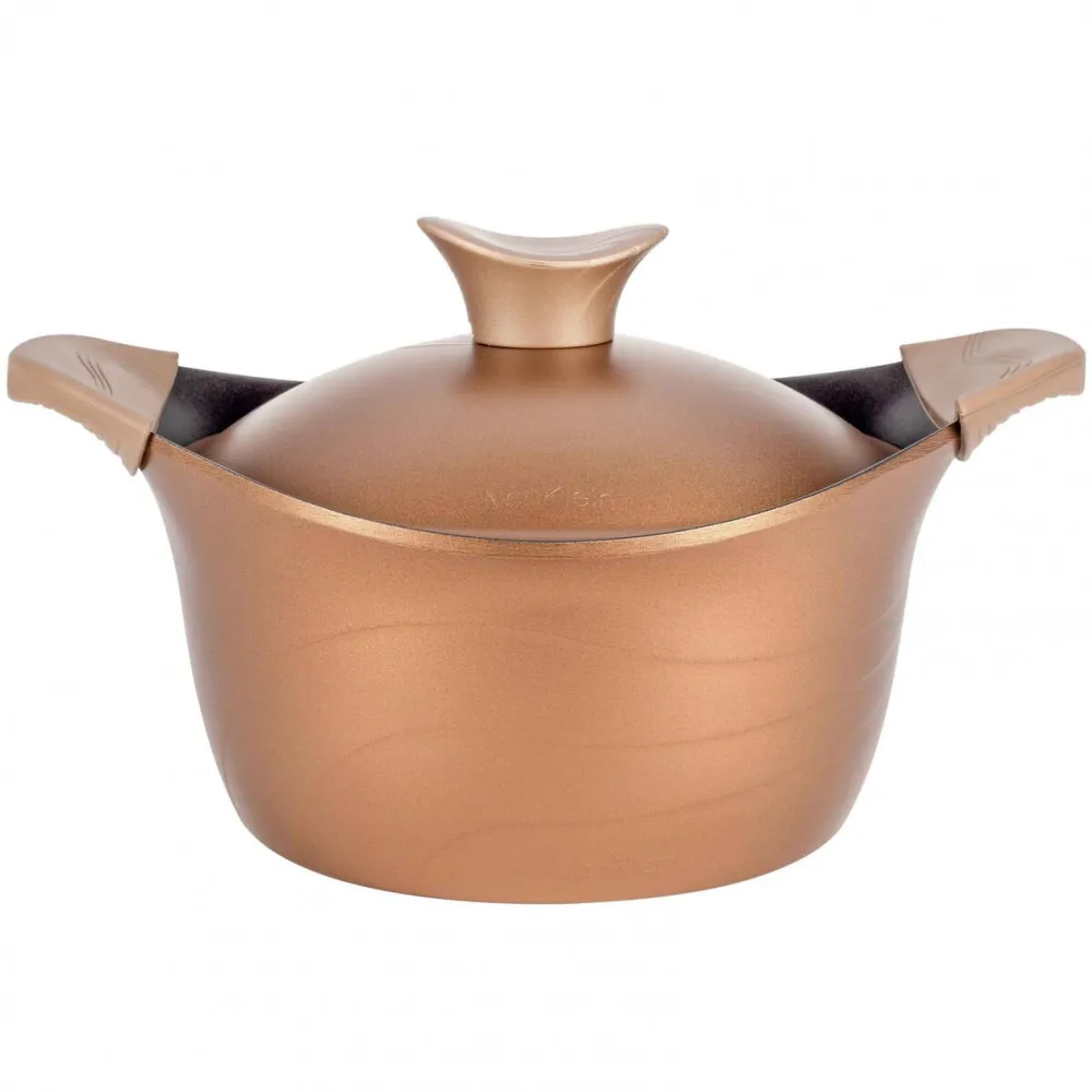 NeoKlein Oala cu capac 20cm, culoare GOLD