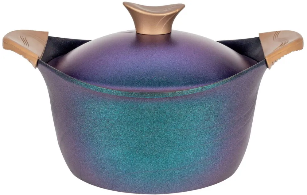 NeoKlein Oala cu capac 20cm, culoare OceanBlue