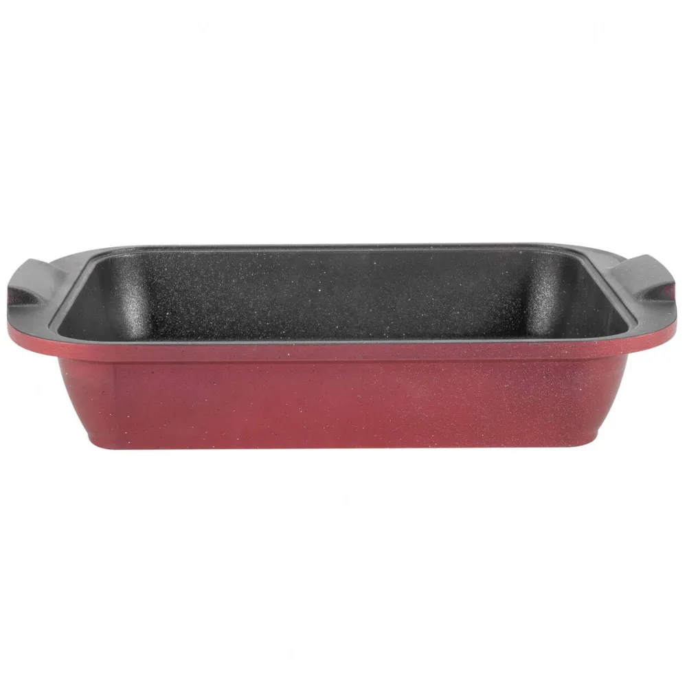 NeoKlein Tava cuptor RST36, 36 cm, aluminiu turnat, invelis antiaderent, Rosu