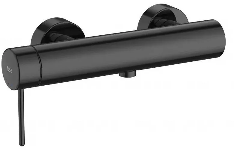 Roca Baterie dus NU A5A213FCN0, aparenta, cu aerator, monocomanda, lucios, Negru titan
