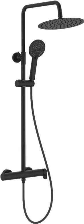 Roca Coloana de dus monocomanda Vega Plus Negru Mat