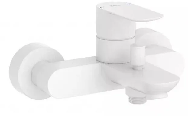 Roca Baterie cada Cala A5A026EB00, aparenta, diverter, Alb mat
