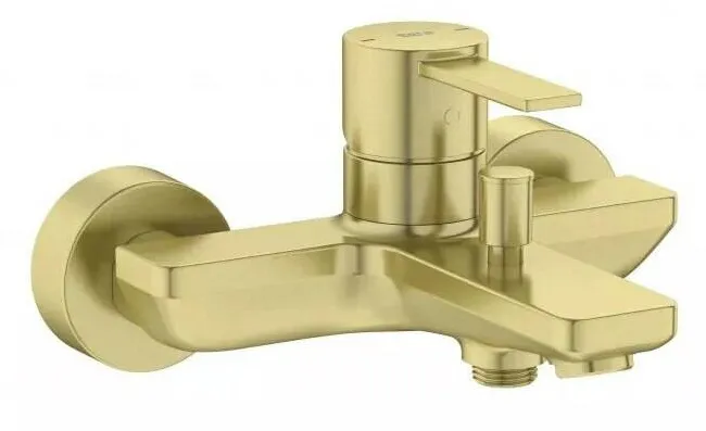 Roca Baterie cada Targa A5A025FVA0, aparenta, montare pe perete, monocomanda, diverter, mat, Alama