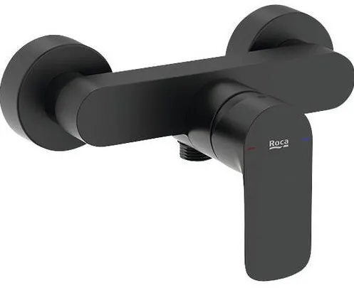 Roca Baterie Dus Monocomanda Cala Negru Mat
