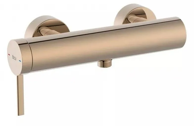 Roca Baterie dus A5A219ERG0, Gama Ona, aparenta, monocomanda, Rose gold lucios