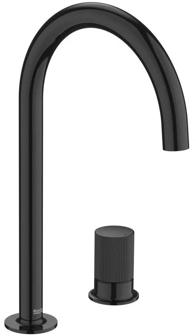 Roca Baterie lavoar NU A5A3D3FCN0, L, 287 mm, lucios, Negru titan