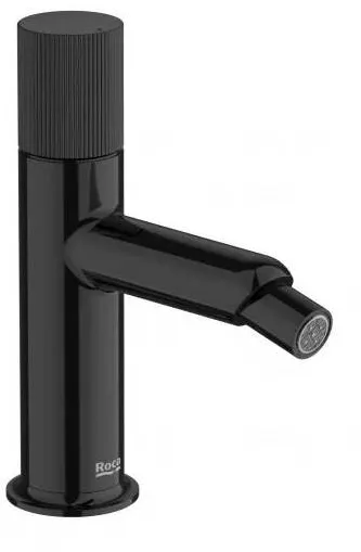 Roca Baterie bideu NU A5A6C3FCN0, marime M, 164 mm, monocomanda, lucios, Negru titan
