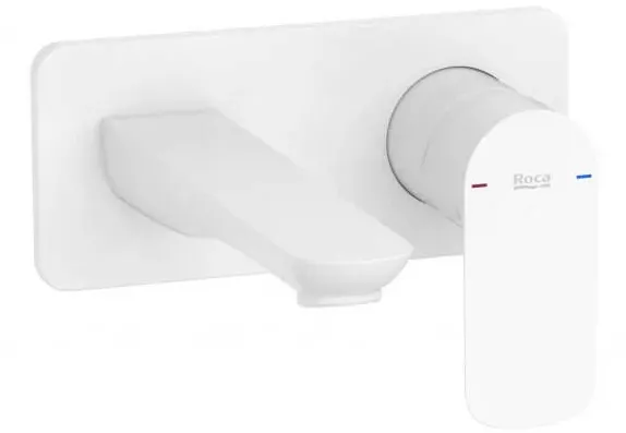 Roca Baterie lavoar Cala A5A356EB00, montare pe perete, 176 mm, necesita valva, mat, Alb