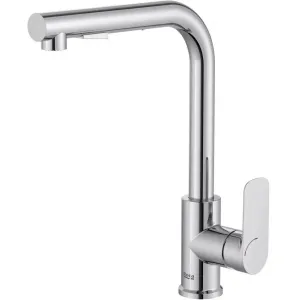 Roca Baterie bucatarie Cala A5A856EC00, inalta, tip L, dus, Crom