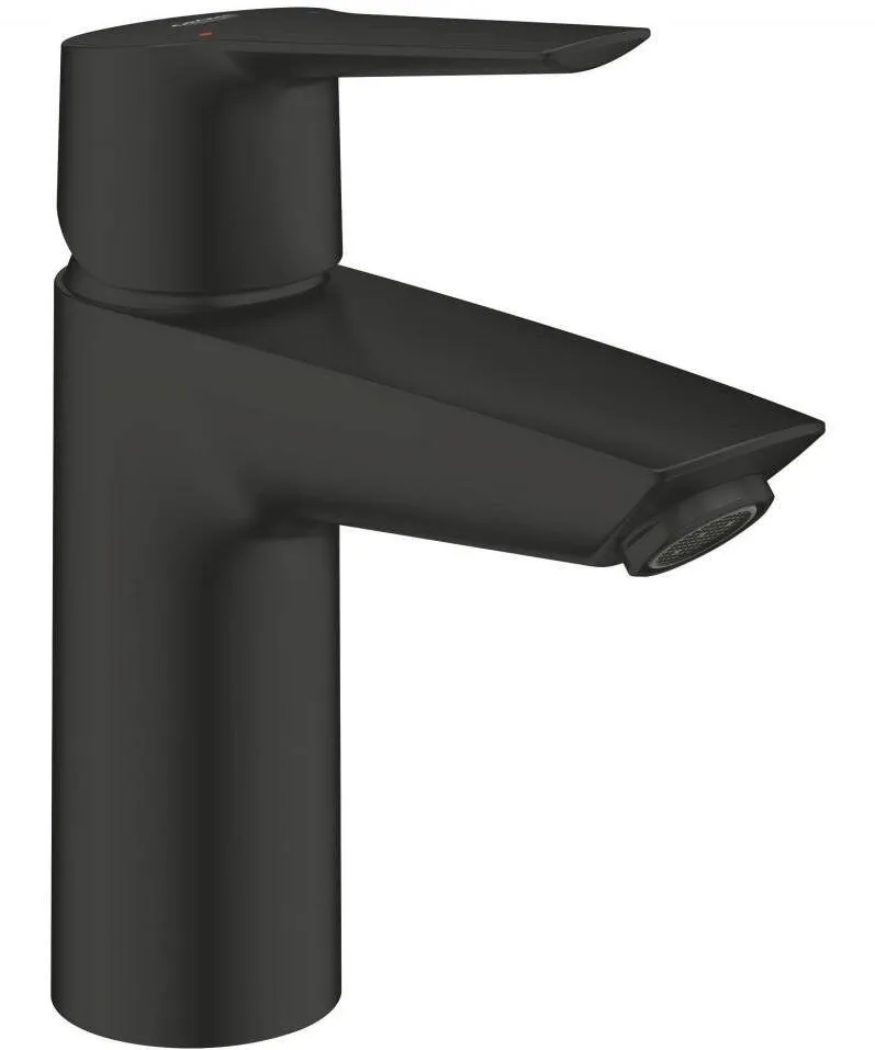 Grohe Baterie lavoar Start 235502432, 3/8 inch, marimea S, monocomanda, 5.7 l/min, ventil push to open, mat, Negru