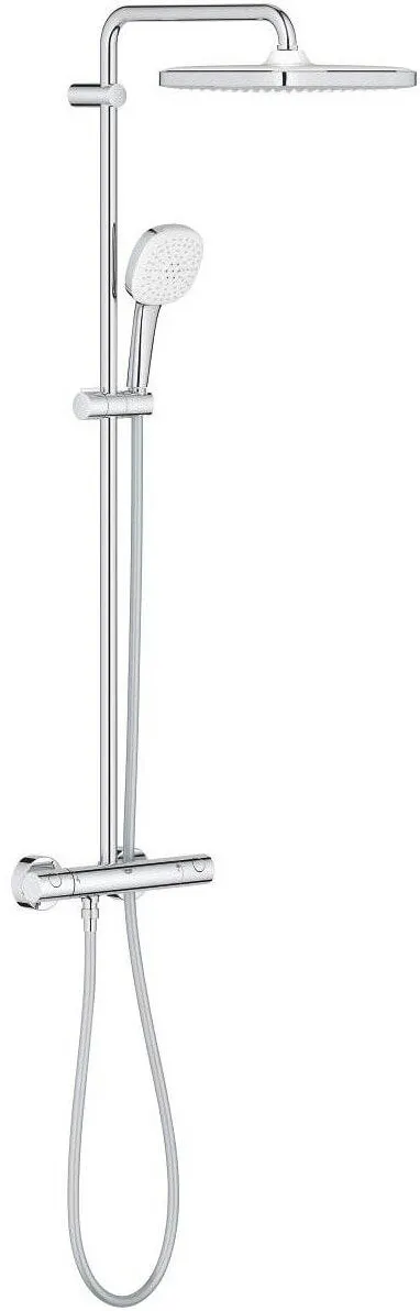 Grohe Sistem de dus Tempesta Cube 250, 26689001, aparent, termostat, 250 mm, 1 functie, Crom