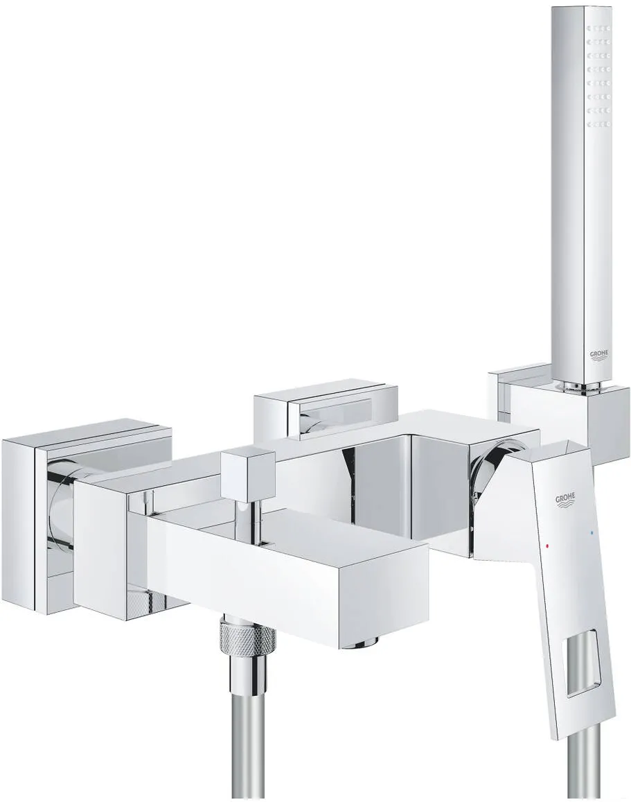 Grohe Baterie monocomanda cada cu set dus Eurocube, Crom