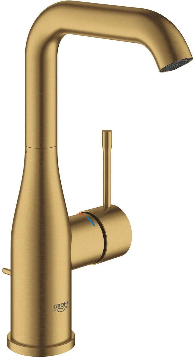 Grohe Baterie lavoar Essence 32628GN1, monocomanda, cartus ceramic, pipa pivotanta, marimea L, Auriu mat (Brushed Cool Sunrise)