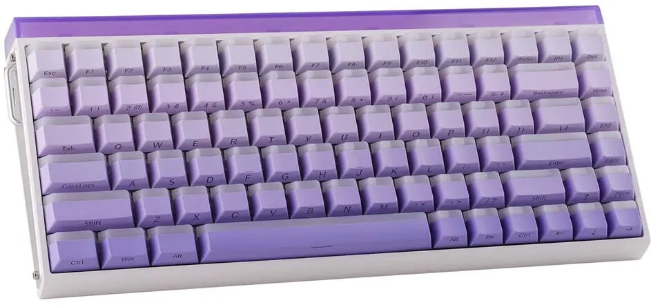 Tastatura AULA HERO84 HE White+Purple+Gradient+LIGHT JadeKing RGB AULA gasket keyboard