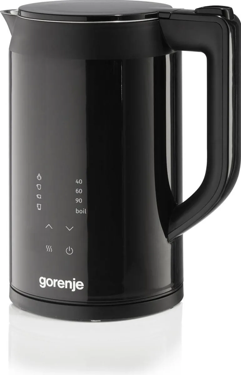 GORENJE Fierbator apa K17DWD, 1.7L, 2200W, negru-argintiu