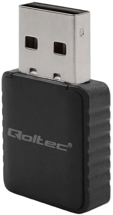 Accesoriu Retea QOLTEC Adaptor wireless Qoltec, mini DUAL, USB 3.0, 1300 Mbps, 2.4 - 5 GHz, negru, Gama de frecvente: 2,4 - 5 GHz, Standard retea fara fir: 802.11a 802.11b 802.11g 802.11n, 32 x 16 x 7 mm