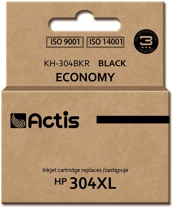 Cartus Imprimanta ACTIS Compatibil KH-304BKR for HP printer; HP 304XL N9K08AE replacement; Premium; 15 ml; black