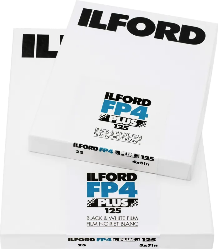 Hartie Foto ILFORD PHOTO Ilford FP4 PLUS 4x5" 100 Sheet Film
