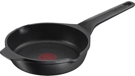 TEFAL Tigaie Tefal Robusto, 20 cm, inductie, invelis antiaderent din titan, aluminiu turnat, indicator Thermo-Signal, margini turnare, maner lateral integrat, negru