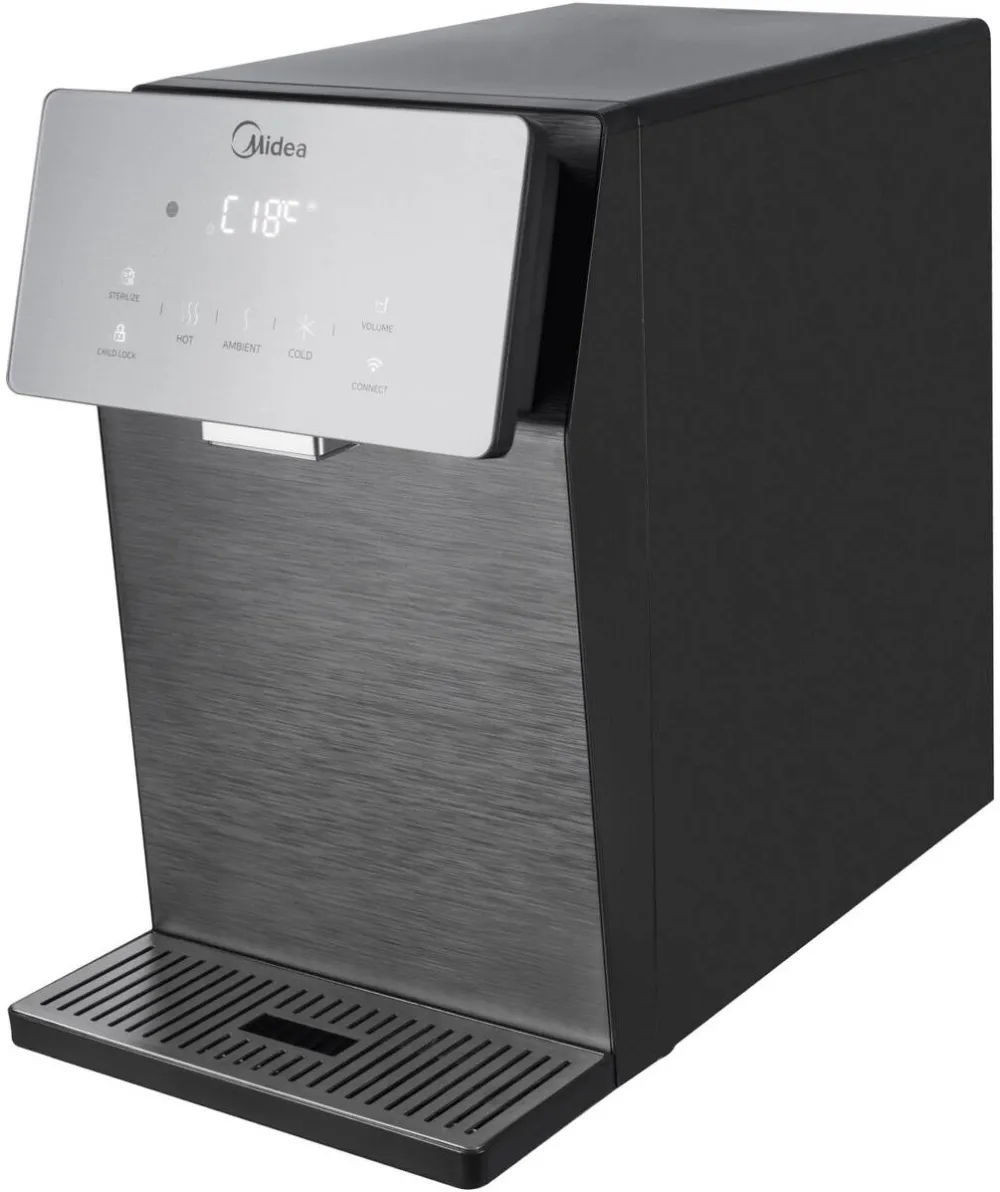Midea Purificator de apa multifunctional JL2245T-E-IOT, pozitionare pe blat, filtre PAC & UF+C, temperatura apa 3-93°C, auto-sterilizare 75°C, dozare volum, racire 2l/h, incalzire 4l/h, mod ECO, aplicatie