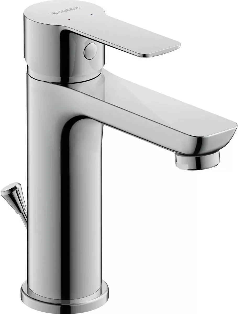 Duravit Baterie lavoar A.1 A11020001010, marime M, cartus ceramic, monocomanda, 167 mm, ventil, Crom lucios