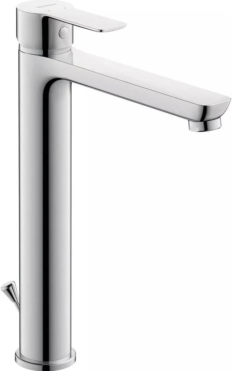 Duravit Baterie lavoar A.1 A11040001010, marime XL, cartus ceramic, monocomanda, set evacuare cu tija, 295 mm, ventil, Crom lucios
