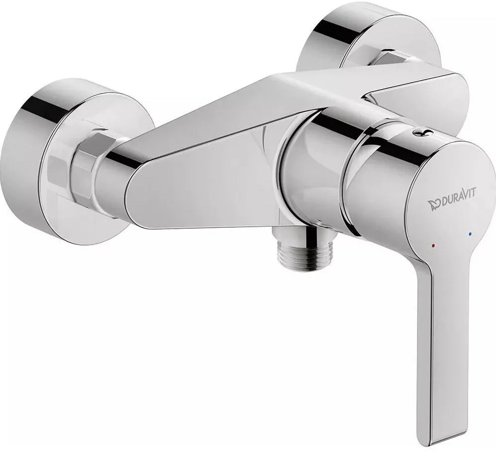Duravit Baterie dus B.2 B24230000010, aparenta, monocomanda, cartus ceramic, Crom lucios