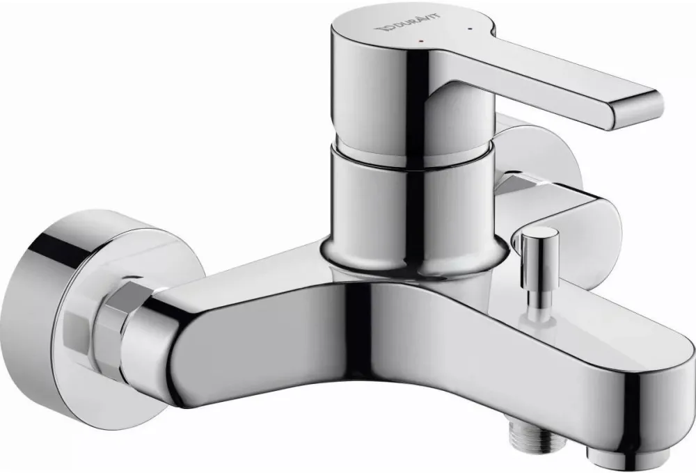 Duravit Batere cada B.2 B25230000010, aparenta, monocomanda, cartus ceramic, diverter, Crom lucios
