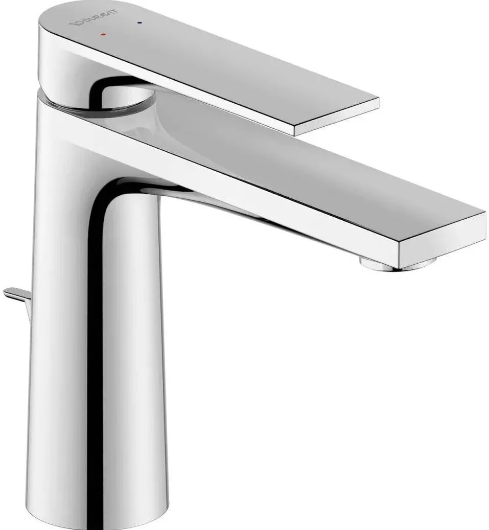 Duravit Baterie lavoar Tulum TU1020001010, marime M, cartus ceramic, monocomanda, 165 mm, ventil, Crom lucios