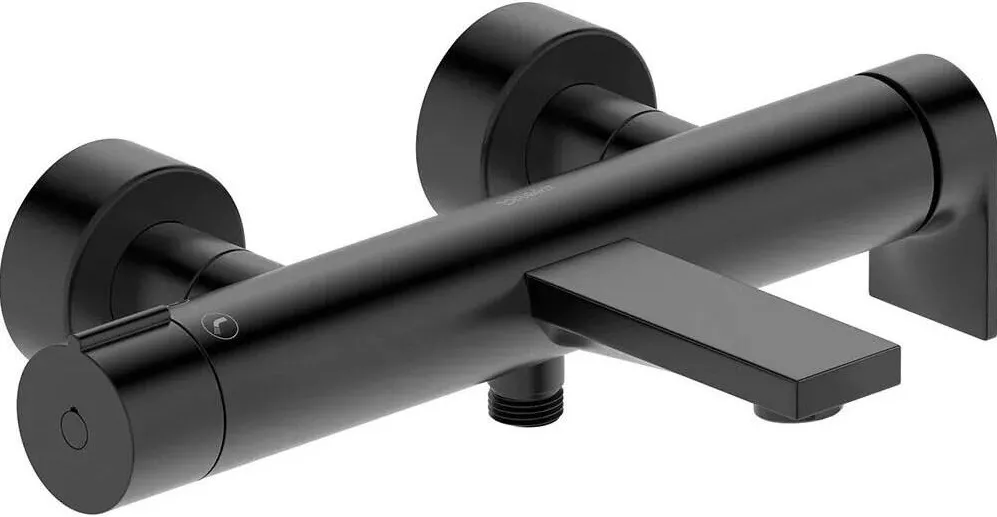 Duravit Baterie cada Tulum TU5230000046, aparenta, monocomanda, cartus ceramic, diverter, Negru mat