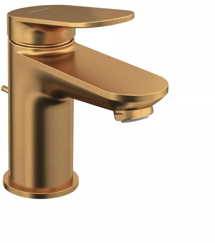 Duravit Baterie lavoar Wave WA1010001004, marime S, cartus ceramic, monocomanda, 137 mm, ventil, Bronz mat